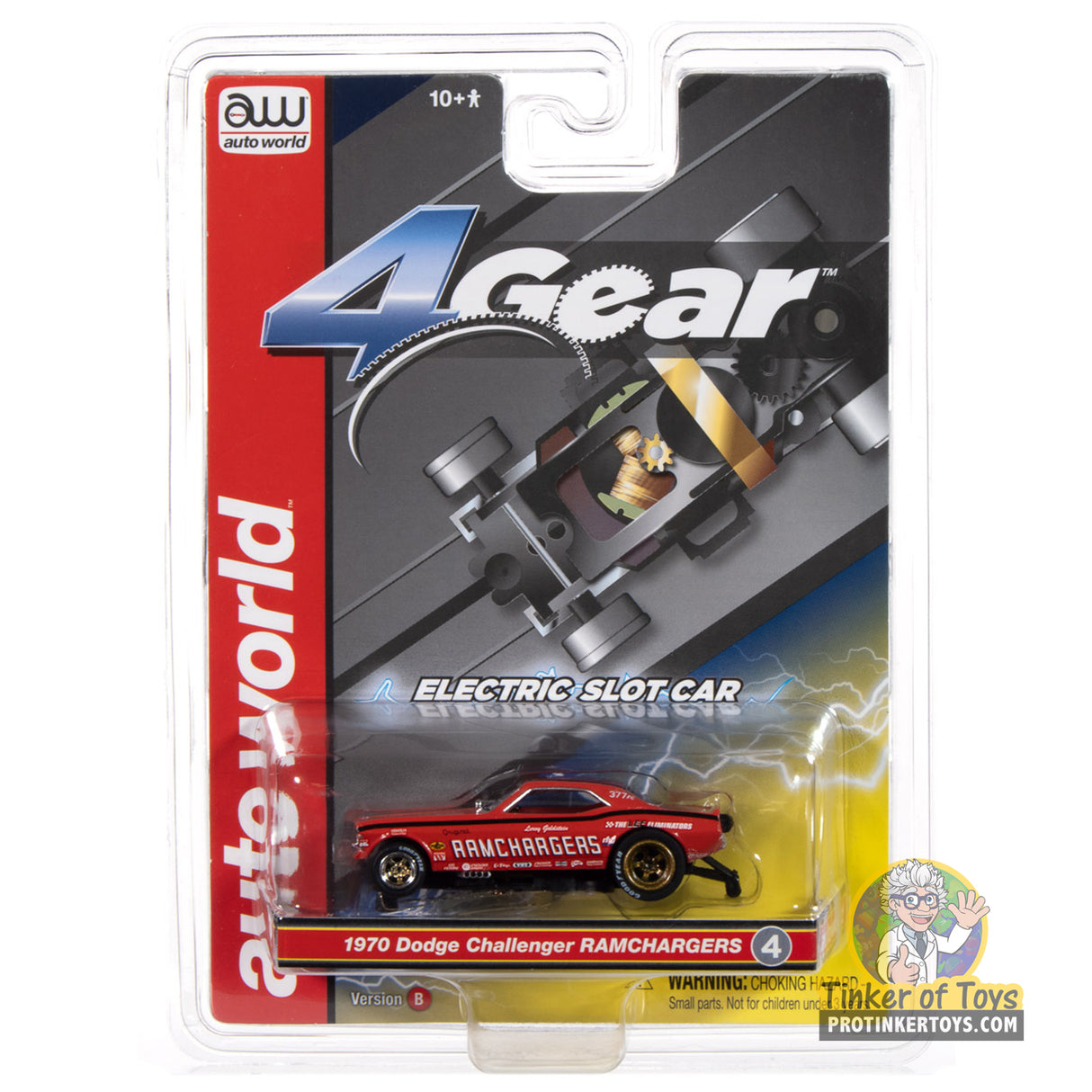 4Gear 1970 Dodge Challenger Ramcharger (Red) 4B | SC413 | Auto World