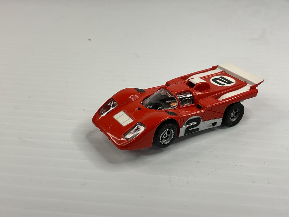 Aurora AFX magnatraction Lighted Ferrari 512M Red/White #2 | 1974 | Aurora - AFX