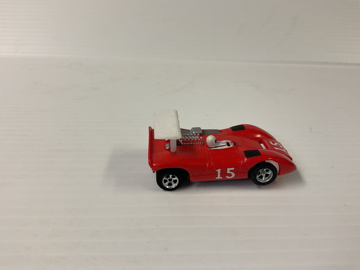 Aurora AFX non-magnatraction it’s a Ferrari Can-Am 612 red with white wing | 1751 | Aurora - AFX