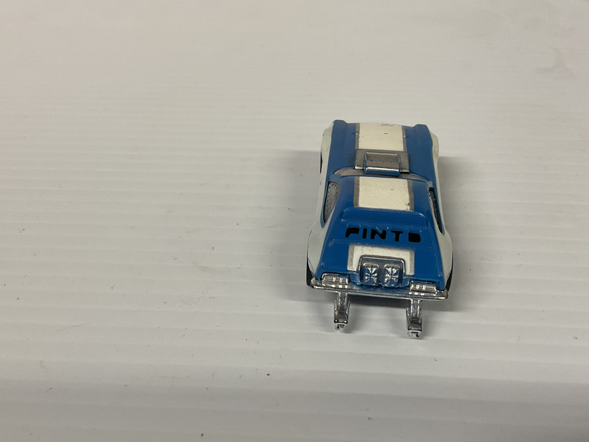 Aurora AFX non-magnatraction Pinto Funny Car Lime Blue/White (Good Shape) | 1761 | Aurora - AFX