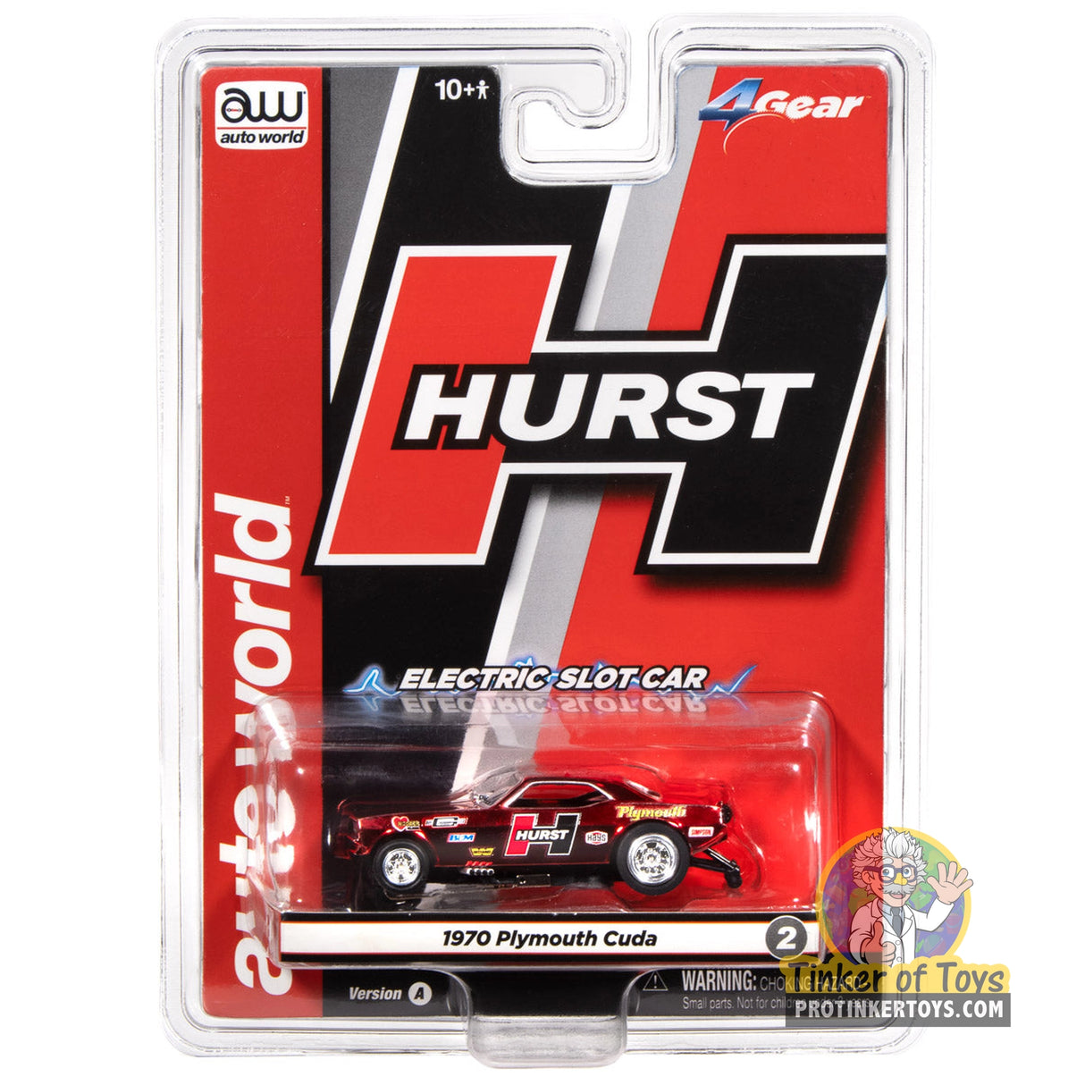 4Gear 1970 Plymouth Barracuda Drag Hurst Shifters (Red) | SC422 | Auto World