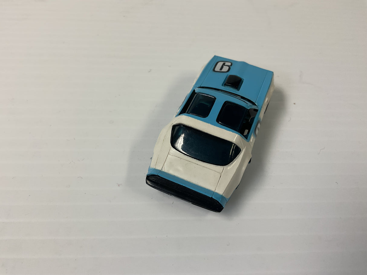 Aurora AFX G plus chassis Pontiac, Firebird Trans Am, white/light blue/black #9| 1981 | Aurora - AFX