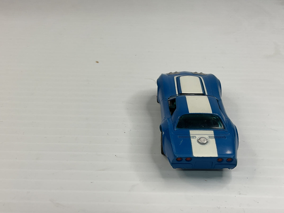 Aurora AFX non-magnatraction Corvette "A" Production DarkBlue/White | 1703 | Aurora - AFX