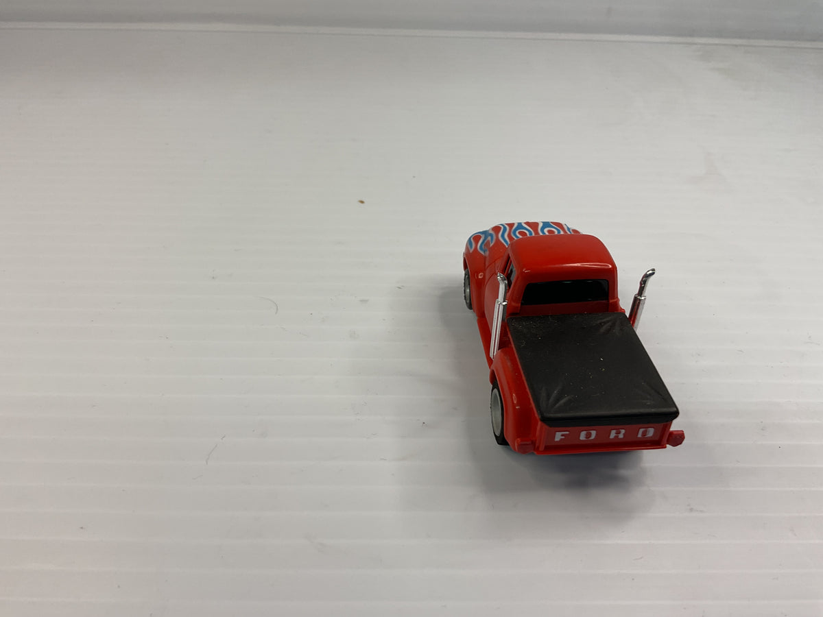 Aurora AFX magnatraction 1956 Ford Pickup Red/Black with blue/White Flames | 1941 | Aurora - AFX