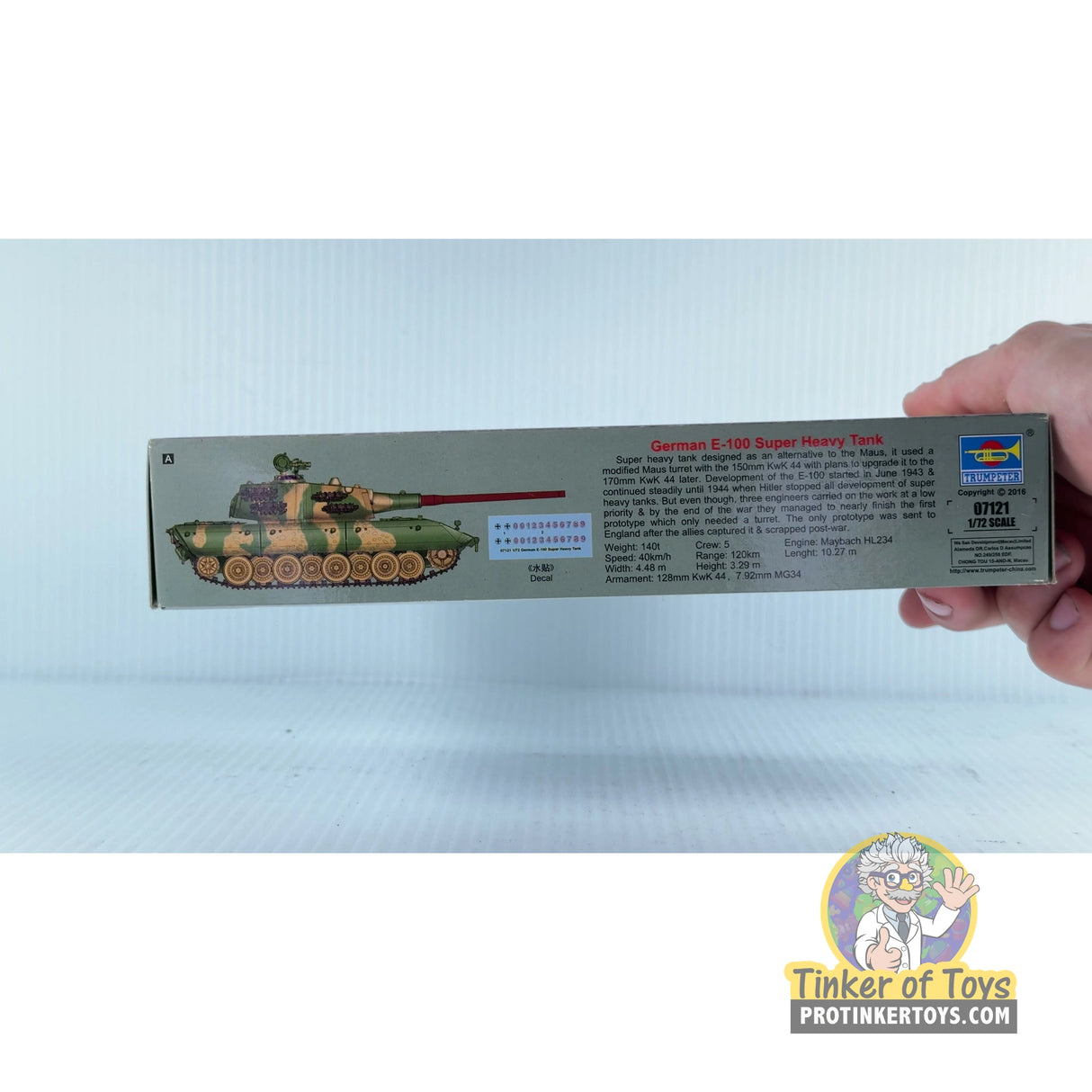 German E-100 Super Heavy Tank 1:72 | 003100 | Trumpeter