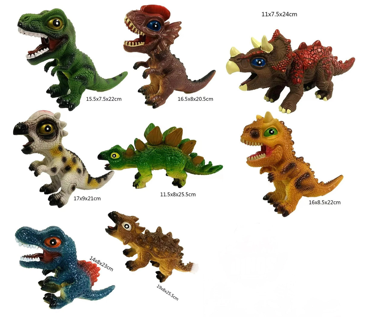 Jumbo Squeeze Assorted Dinosaur with Sound | 89038 | BVP