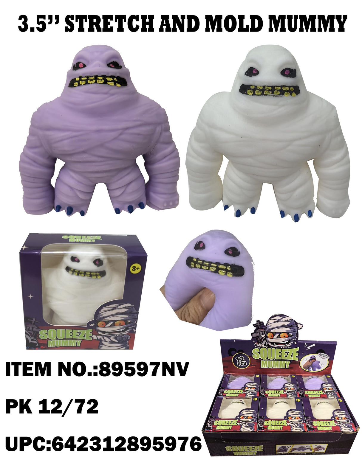 3.5" Stretch Mummy | 89597 | Best Value Products