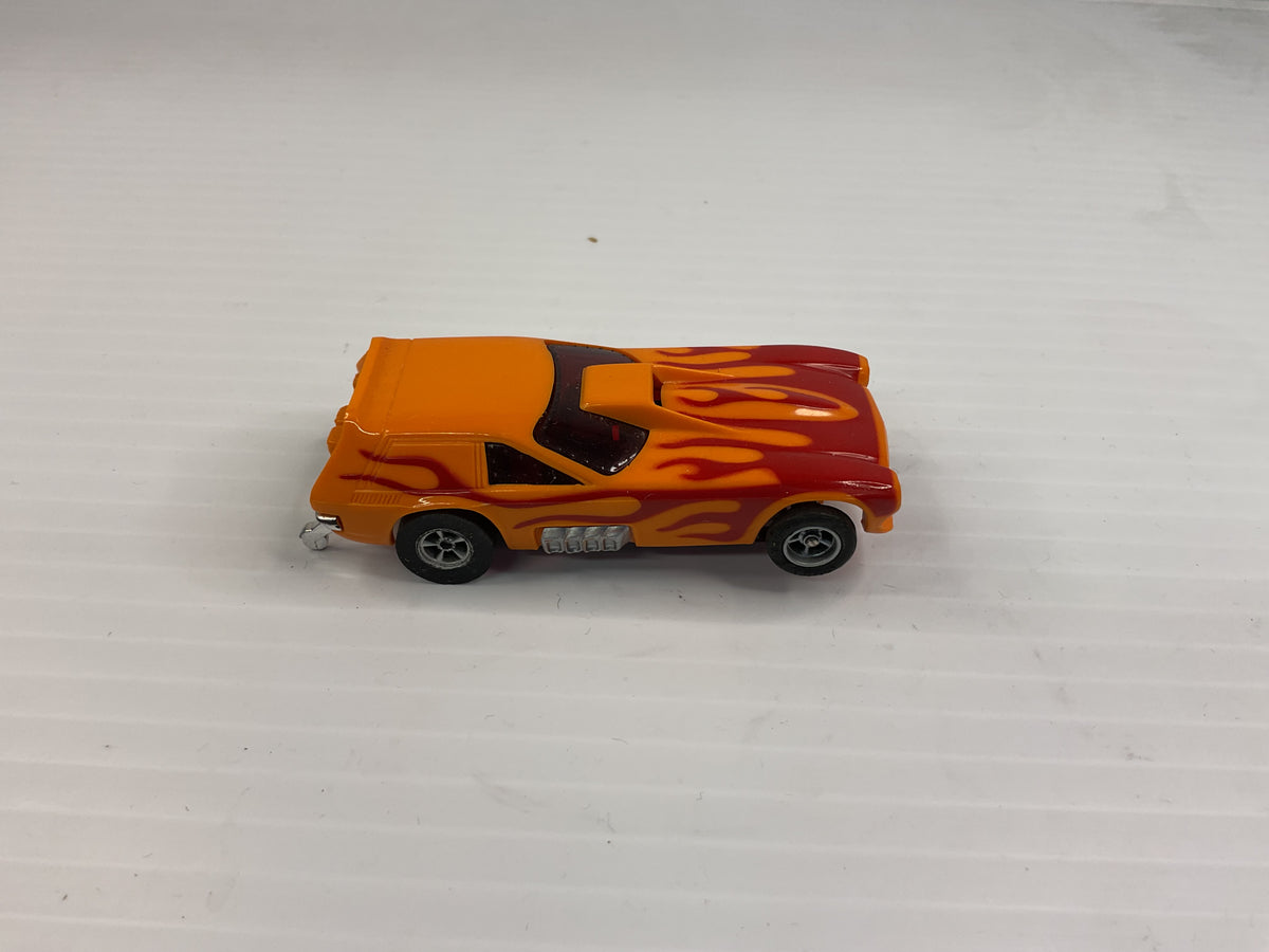 Aurora AFX non-magnatraction 1971 Vega Gasser Orange/Red Flames | 1759 | Aurora - AFX
