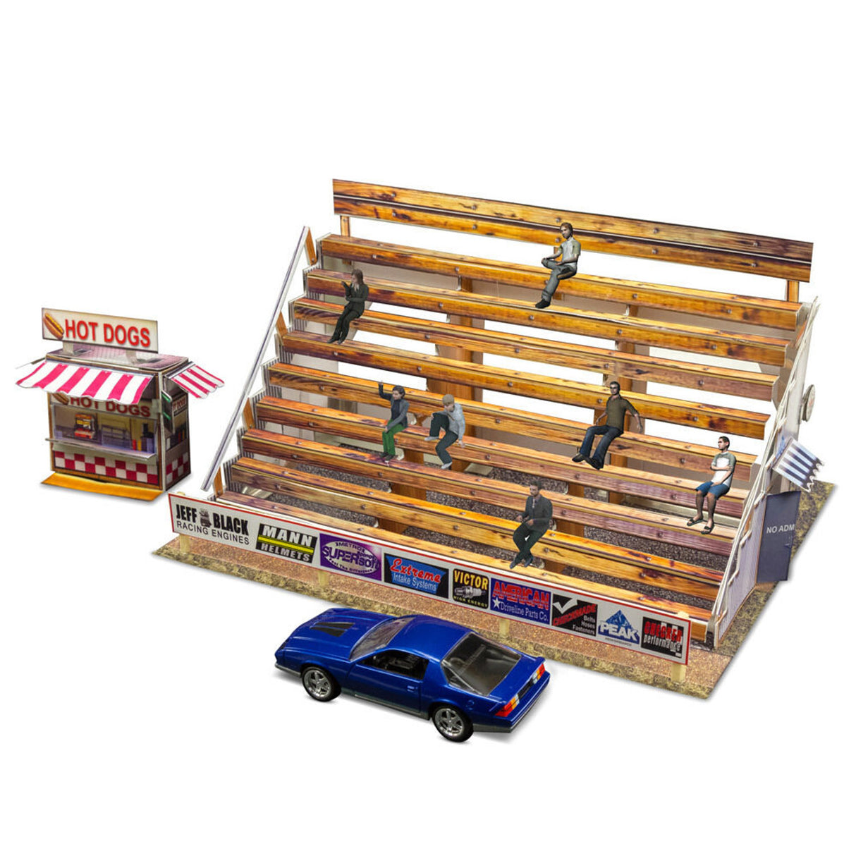 Bleacher Kit & Hot Dog Stand | Photo Real Model Kit | BK 4802| Innovative Hobby Supply
