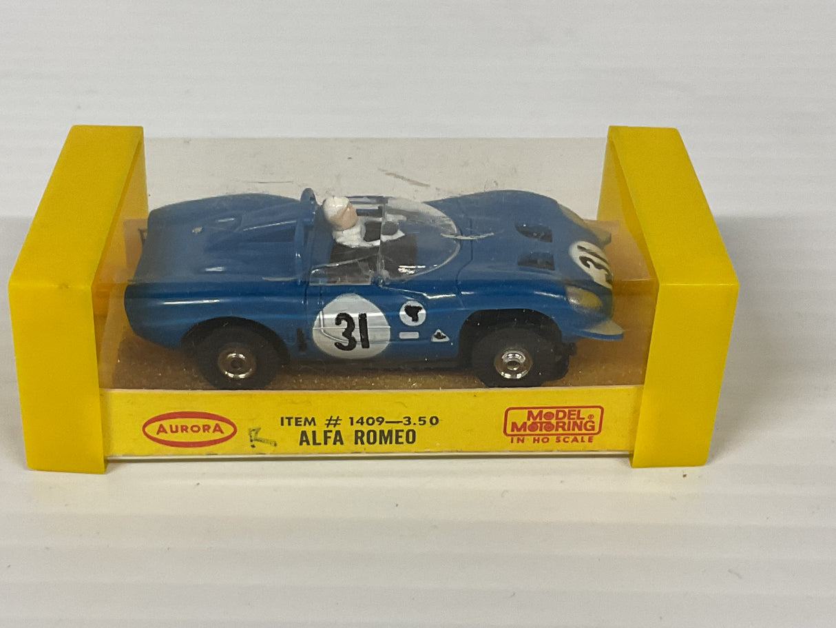 Aurora AFX Alfa Romeo Blue Thunder-jet | 1409 | Aurora - AFX- Model Motoring