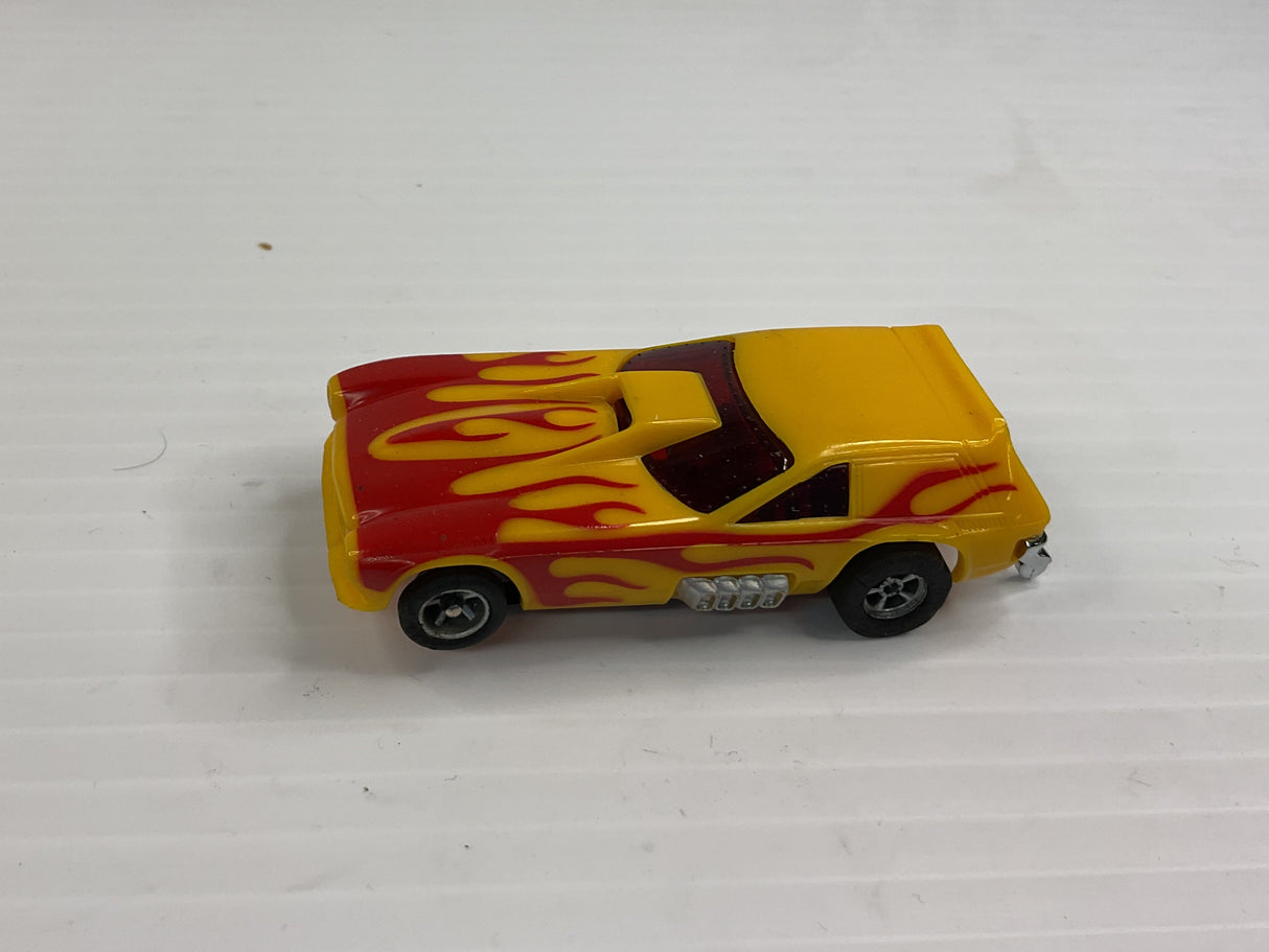 Aurora AFX non-magnatraction 1971 Vega Gasser Yellow/Red Flames | 1759 | Aurora - AFX