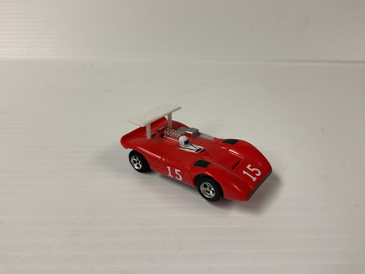 Aurora AFX non-magnatraction it’s a Ferrari Can-Am 612 red with white wing | 1751 | Aurora - AFX