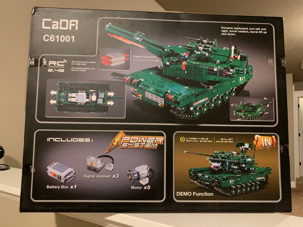 M1A2 Abrams Tank Detach Power System R/C 1498pcs | C61001W | CaDA