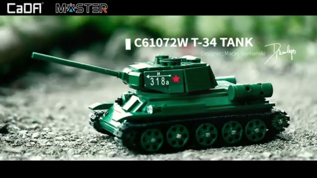 T-34 Medium Tank 722pcs R/C Control | C61072W | CaDA