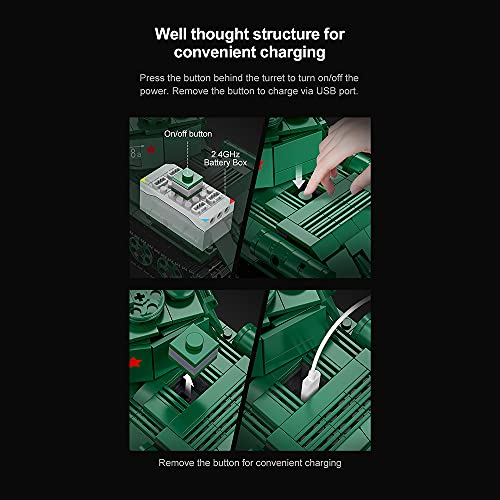 T-34 Medium Tank 722pcs R/C Control | C61072W | CaDA