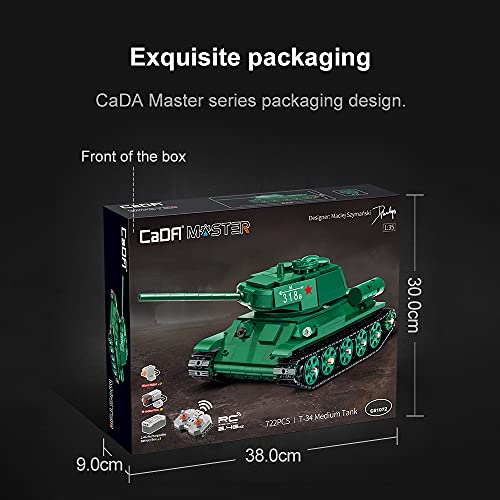 T-34 Medium Tank 722pcs R/C Control | C61072W | CaDA