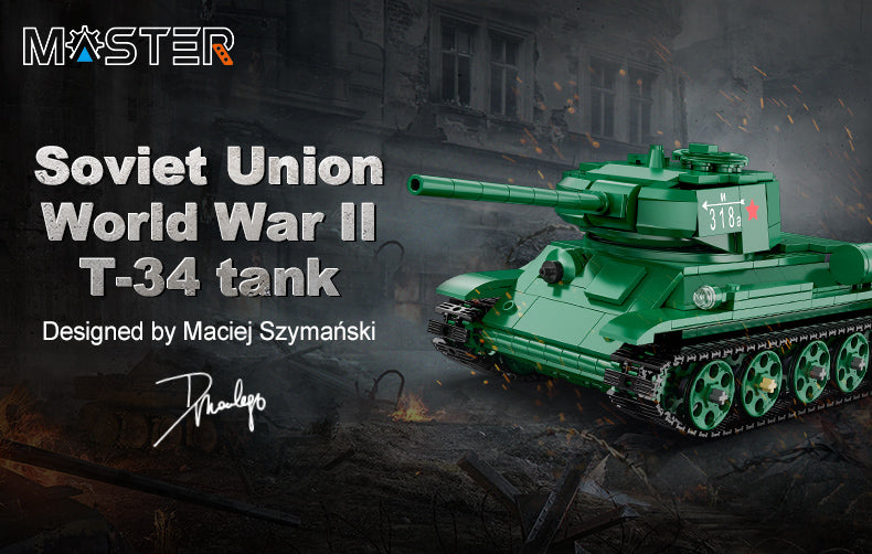 T-34 Medium Tank 722pcs R/C Control | C61072W | CaDA