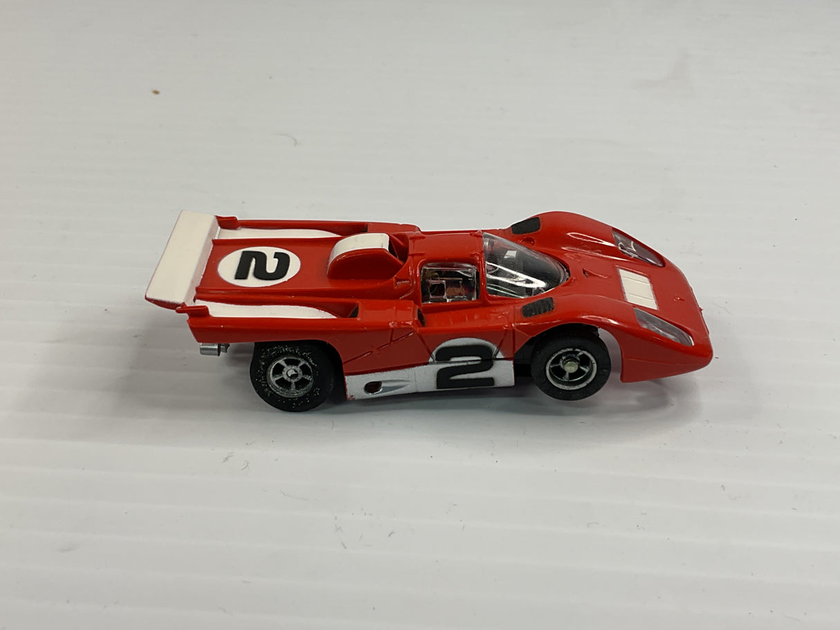 Aurora AFX magnatraction Lighted Ferrari 512M Red/White #2 | 1974 | Aurora - AFX