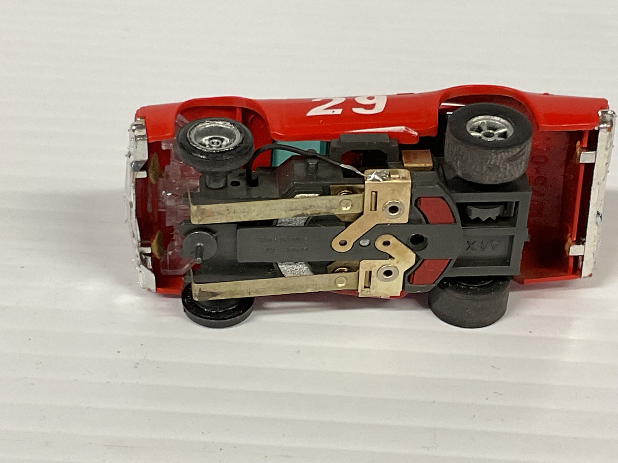 Aurora AFX non-magnatraction lighted Chevelle Stocker red/white/orange #29 | 1975 | Aurora - AFX