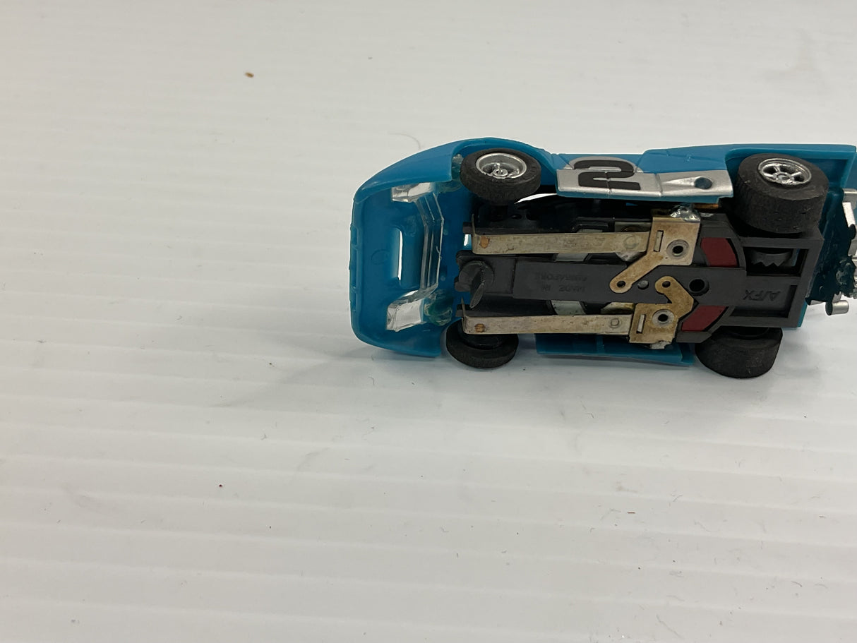 Aurora AFX magnatraction Lighted Ferrari 512M Blue/White #2 | 1974 | Aurora - AFX