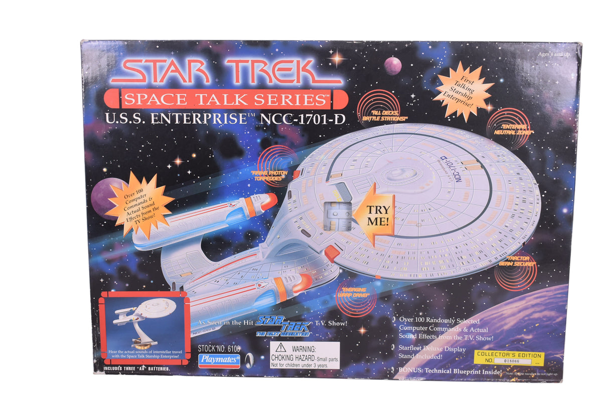 Star Trek Space Talk Series U.S.S Enterprise NCC-1701-D | 6106 | Playmates