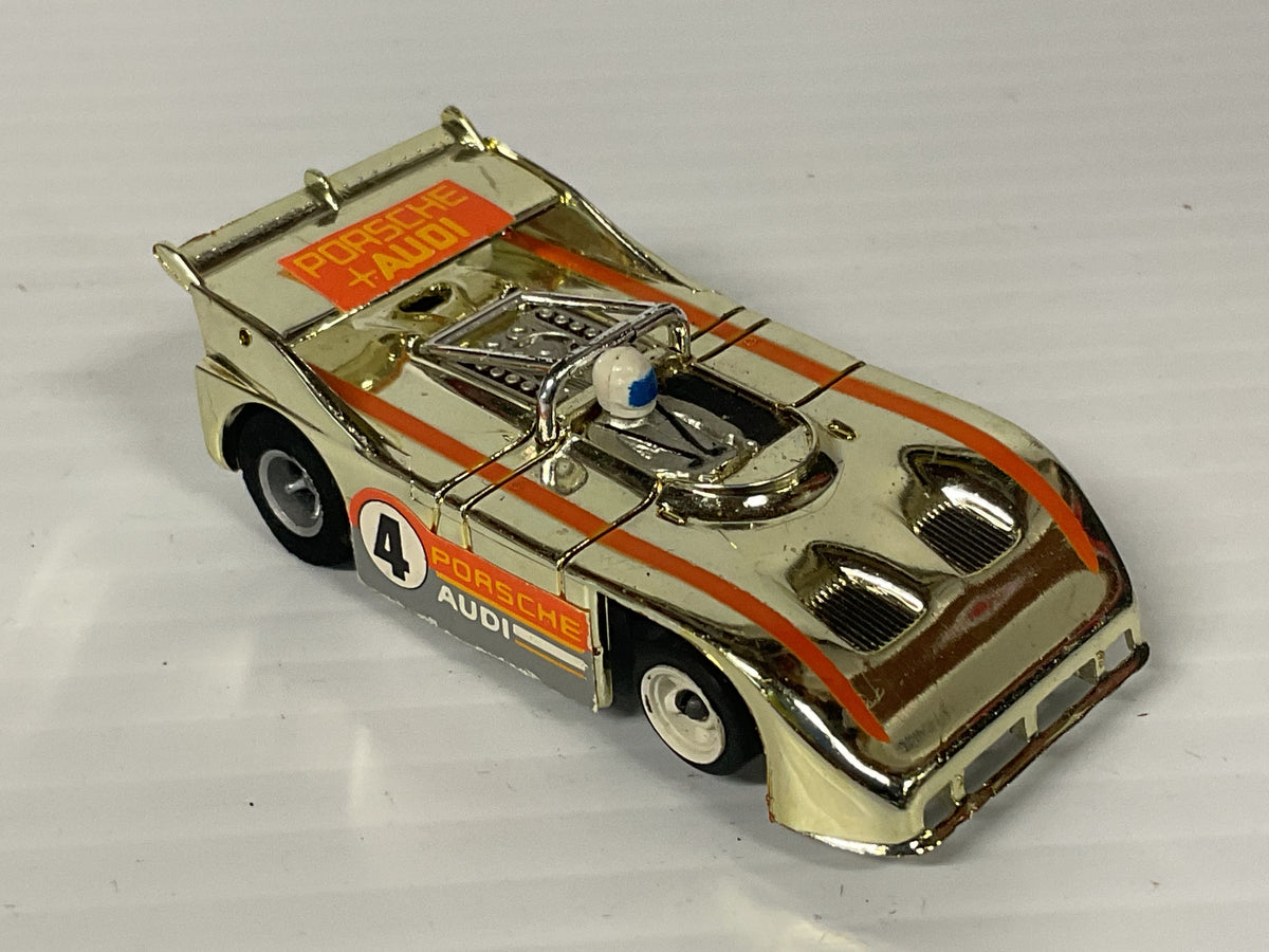 Aurora AFX G-plus Porsche 510K "Can Am" gold chrome/Orange #4 | 1743 | Aurora - AFX