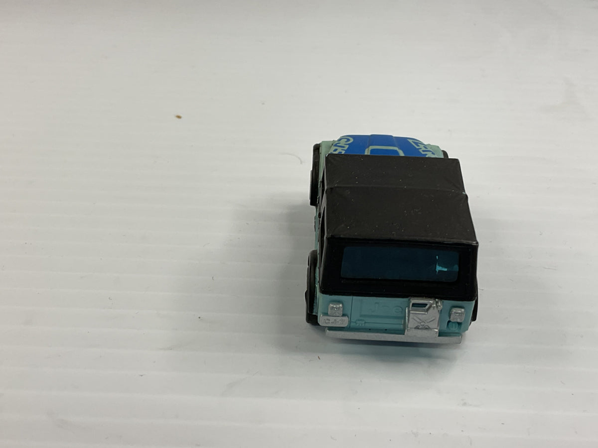 Aurora AFX magnatraction Lighted Jeep CJ-7 Lightblue/darkblue/Black | 1987 | Aurora - AFX