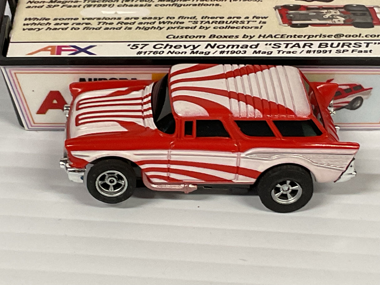 Aurora AFX 1957 Chevy Nomand sp Fast "sunburst" Red | 1991 | Aurora - AFX