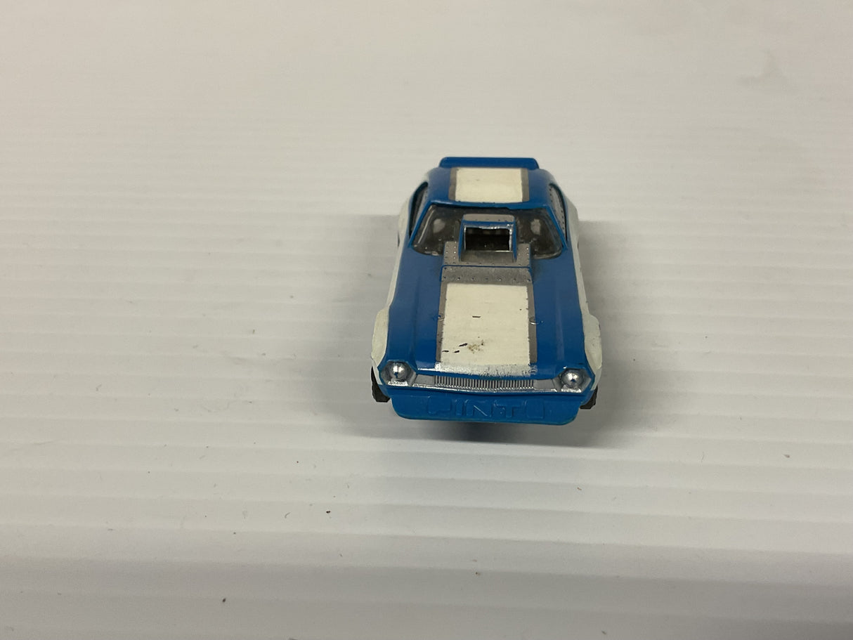 Aurora AFX non-magnatraction Pinto Funny Car Lime Blue/White (Good Shape) | 1761 | Aurora - AFX