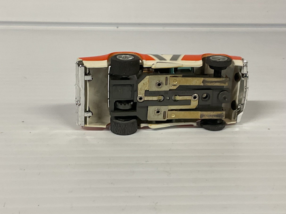 Aurora AFX non-magnatraction lighted Chevelle Stocker white/orange #17 | 1929 | Aurora - AFX