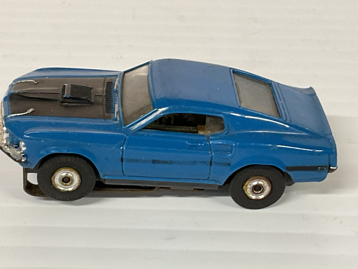 Aurora AFX -Thunder-jet Mach 1 Mustang Blue/Black | 1415 | Aurora - AFX- Model Motoring