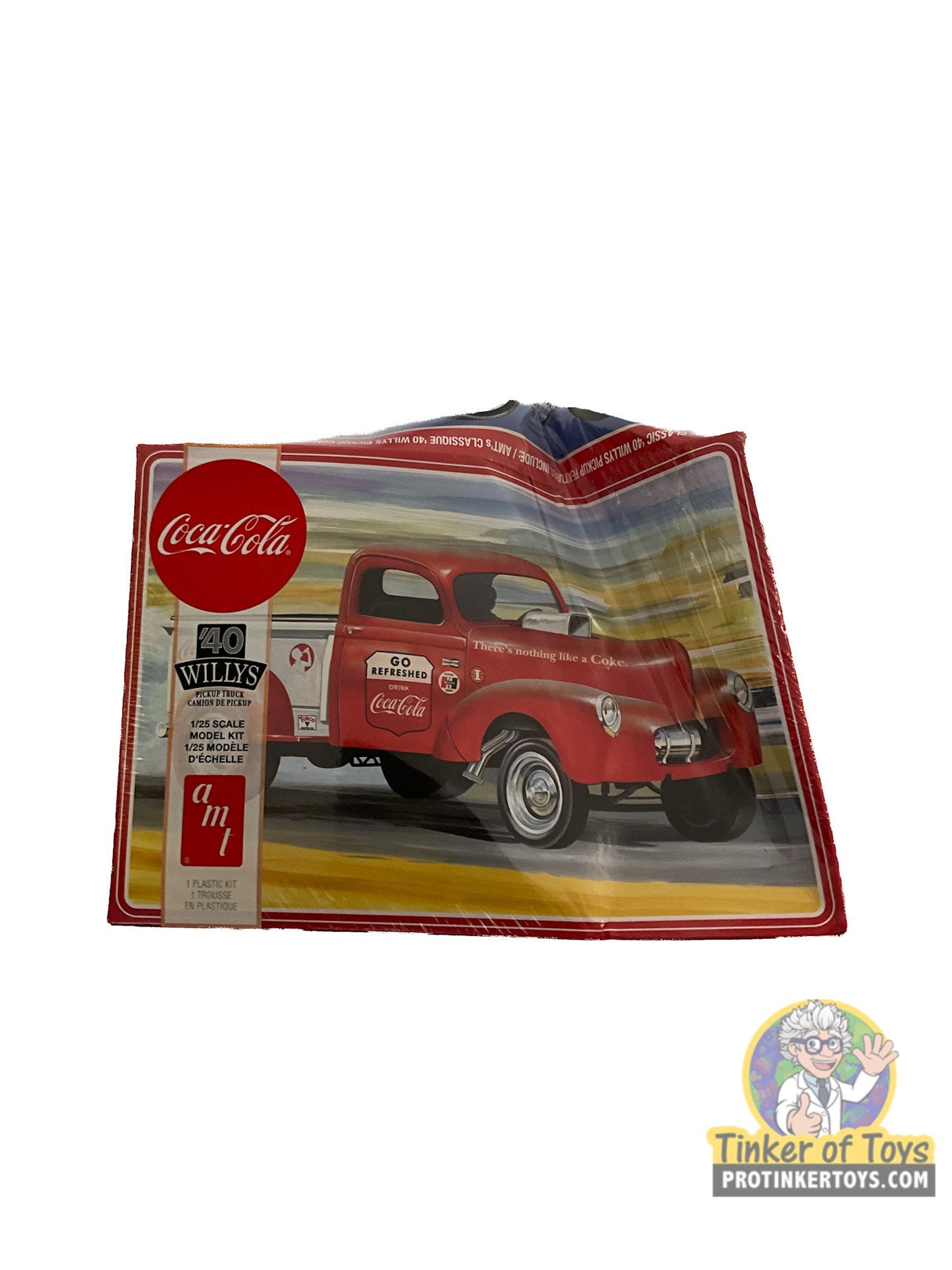 Second Chance Coke Cola 1940 Willys Pickup Truck 1/25 Scale | AMT1145M | AMT Model Kit