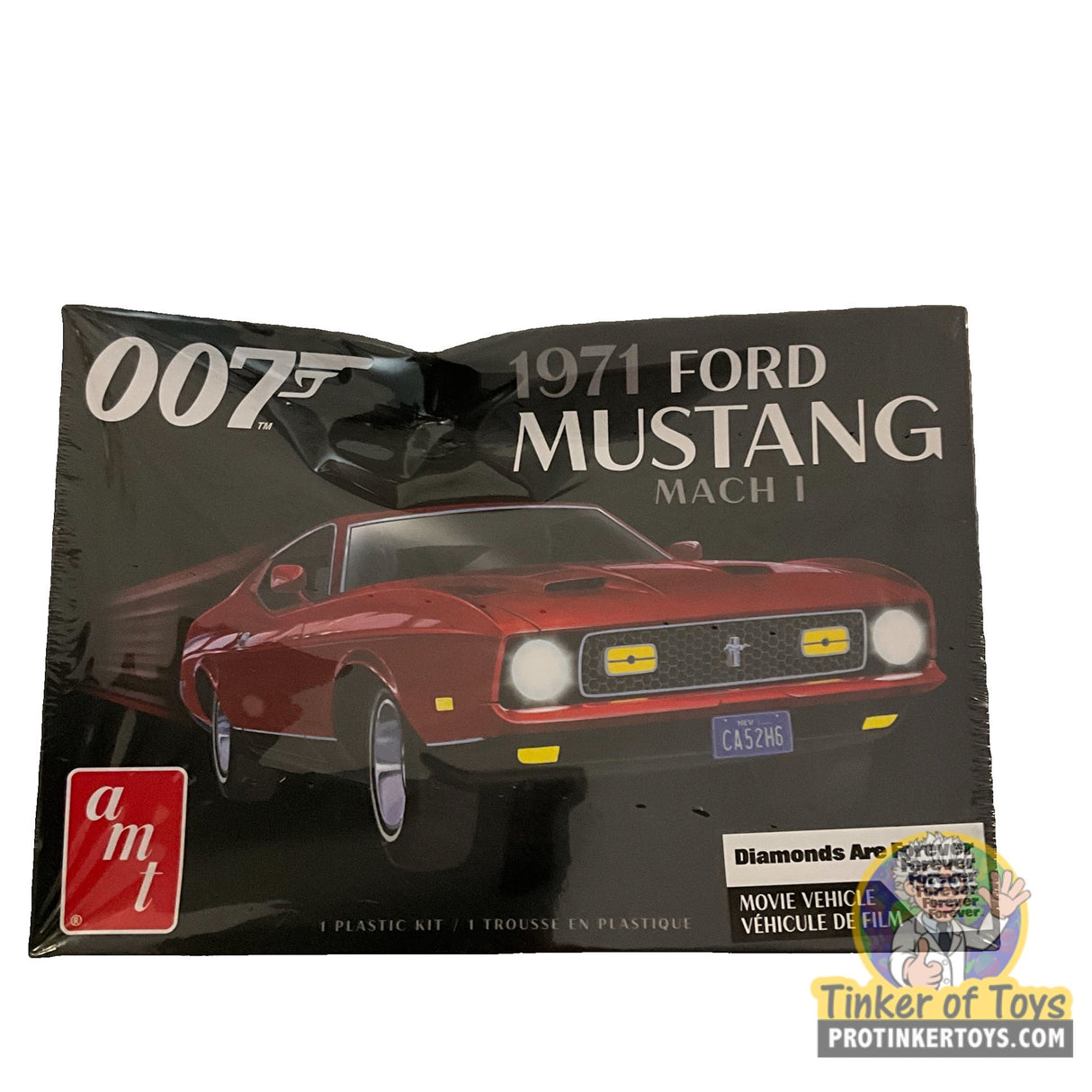 Second Chance 007 1971 Ford Mustang Mach 1 1:25 Scale | AMT1187 | AMT Model Kits