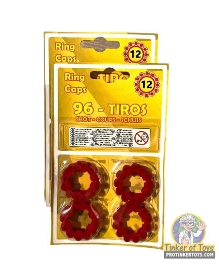 12 Shot Ring Caps 96 Single Action Shots | 96/14 | Gonher