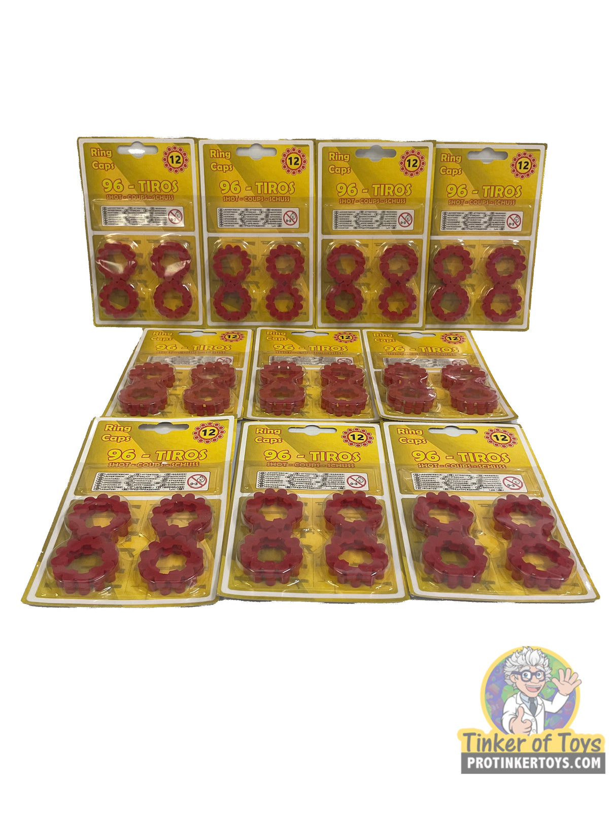 12 Shot Ring Caps 96 Single Action Shots | 96/14 | Gonher