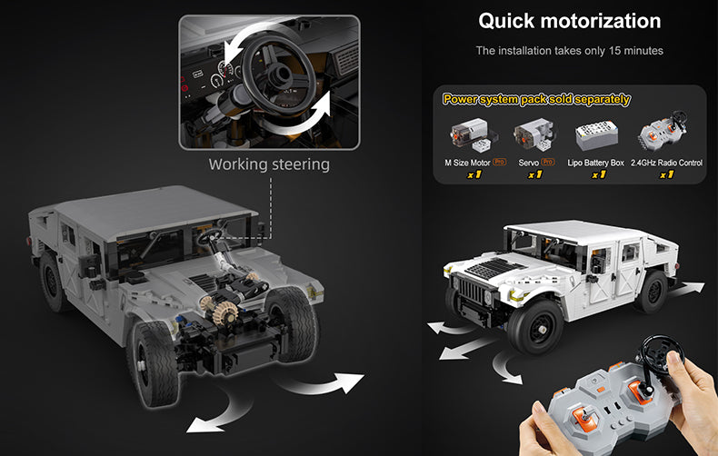Humvee 1386pcs | C61027W | CaDA