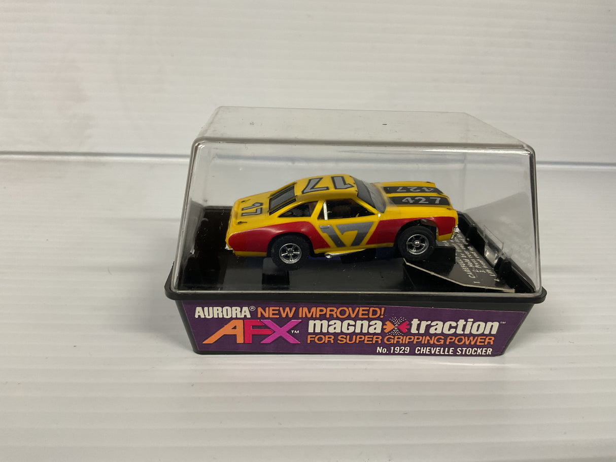 Aurora AFX Chevelle Stocker Yellow/red Banded | 1929 | Aurora - AFX