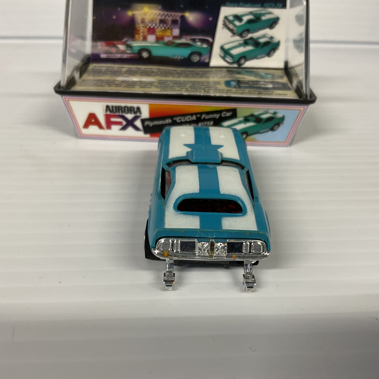 Aurora AFX Plymouth "Cuda" Funny Car Light Blue | 1758 | Aurora - AFX