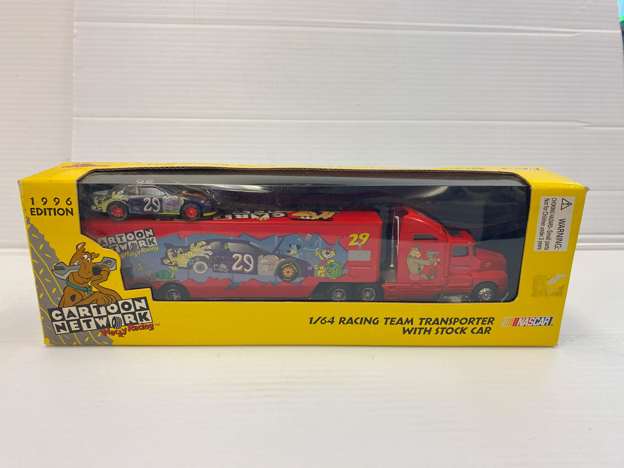 1996 Edition Cartoon Network team Transporter W/Car 1/64 Scale | 09456 | Racing Champions