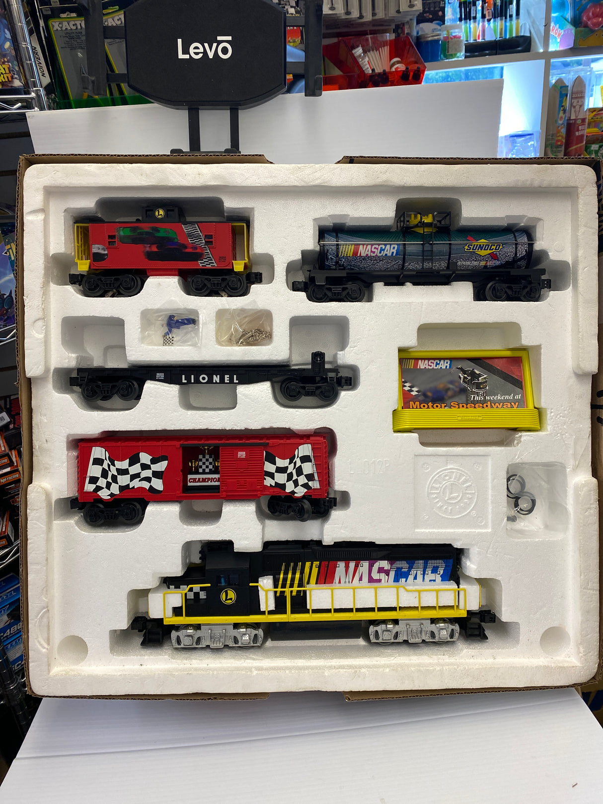 Lionel NASCAR Ready-To-Run Train Set. Open Box Used. | 7-11004 | Lionel