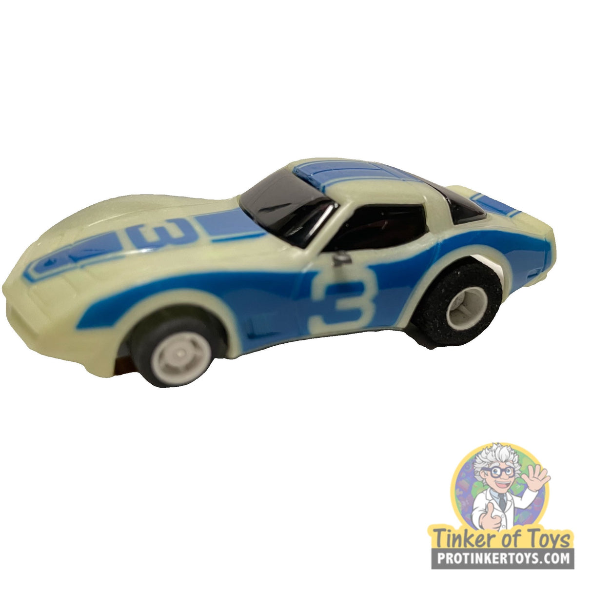 Nite Glow 1979 Corvette Blue Stripes 3 | B7047 | Tyco