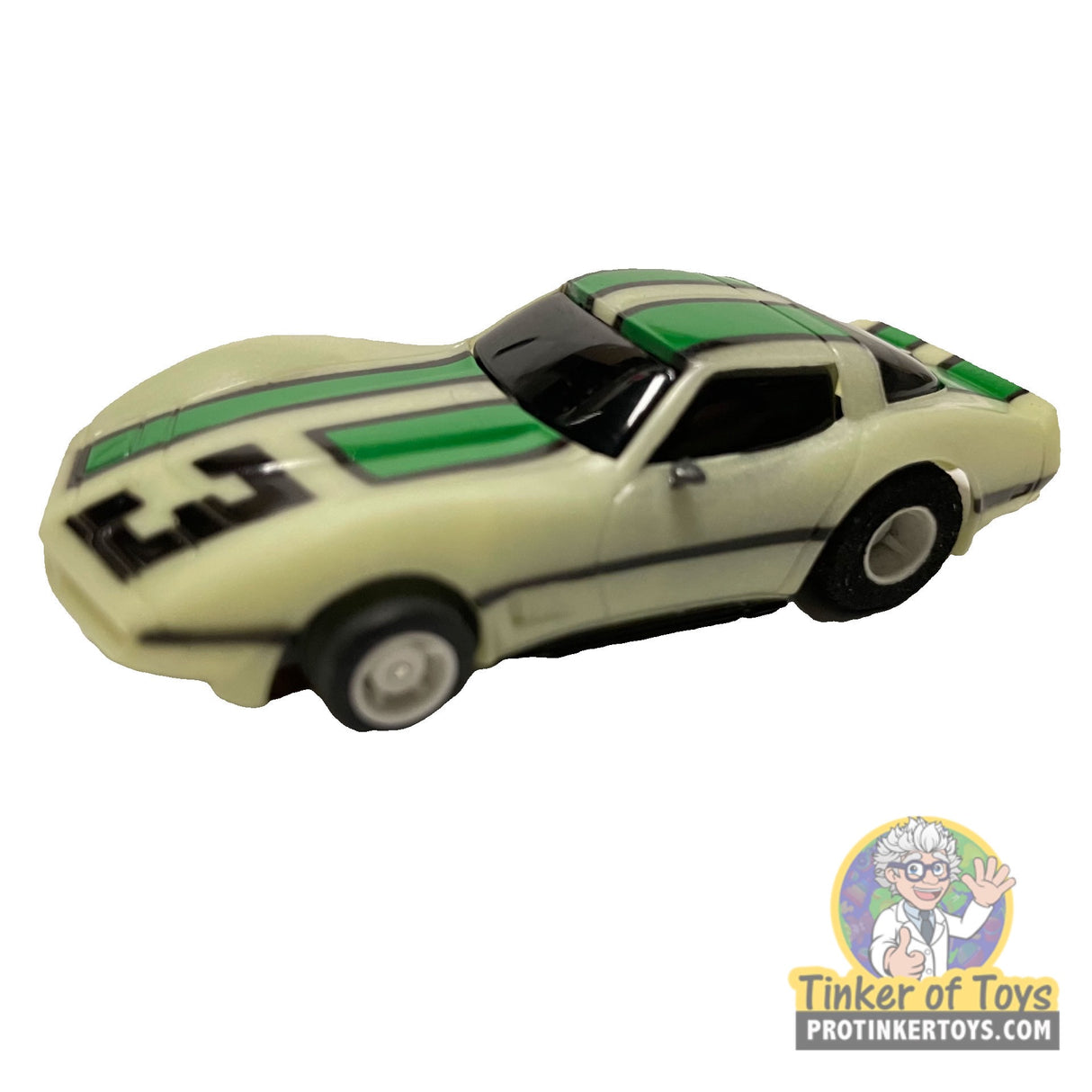 Nite Glow 1979 Corvette Green Stripes 3 | B7046 | Tyco