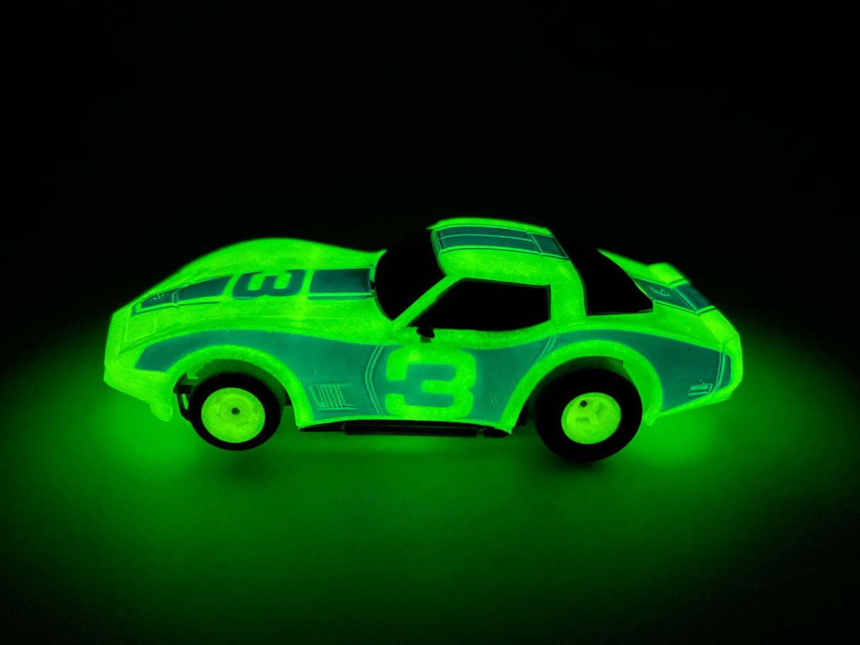 Nite Glow 1957 Chevy Bel Air Red Stripes | B1511 | Tyco