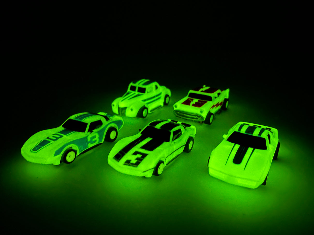 Nite Glow 1957 Chevy Bel Air Red Stripes | B1511 | Tyco