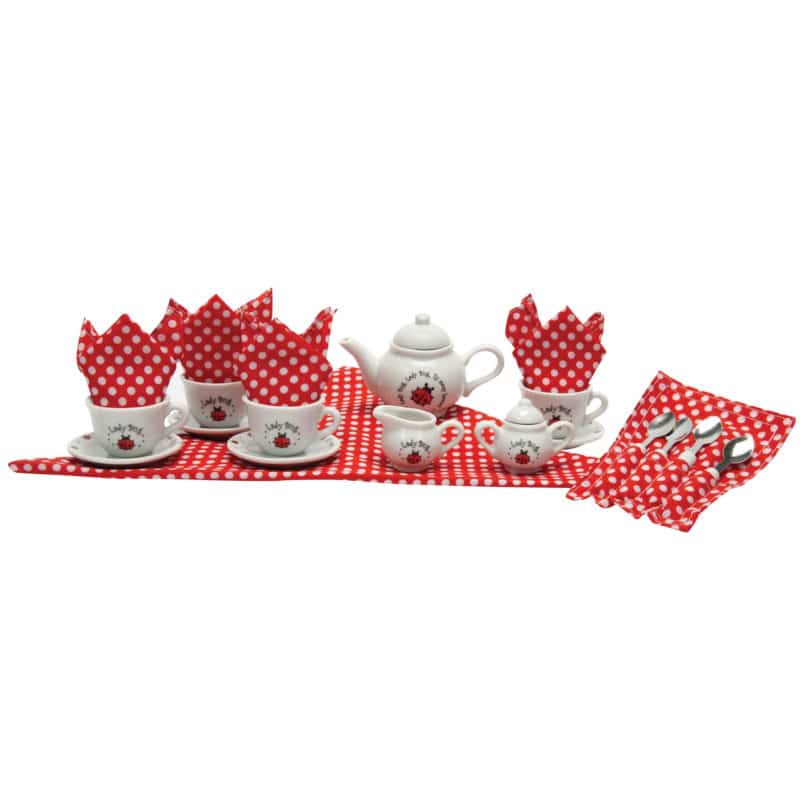 Ladybug Tea Set Basket | LBTSB | Schylling