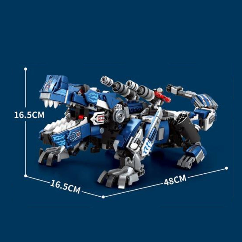 MECHA DINO T-REX 3 IN 1 DINOSAUR TRANSFORMER (940 PCS) | 33002 | REOBRIX
