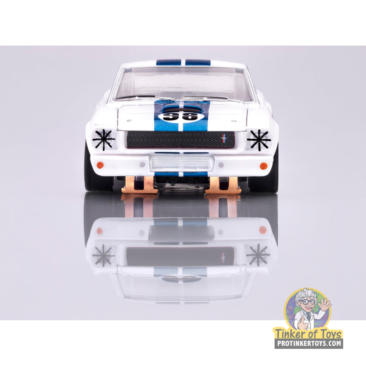 Mustang GT350R - 1965 Wht/Blu Miles | 22125 | AFX/Racemasters