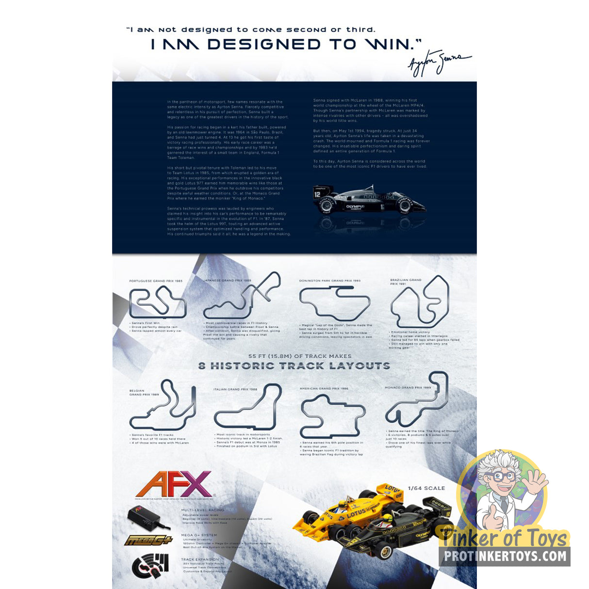 Arton Senna Limited Edition Electric Race Set | 22112 | AFX/Racemasters