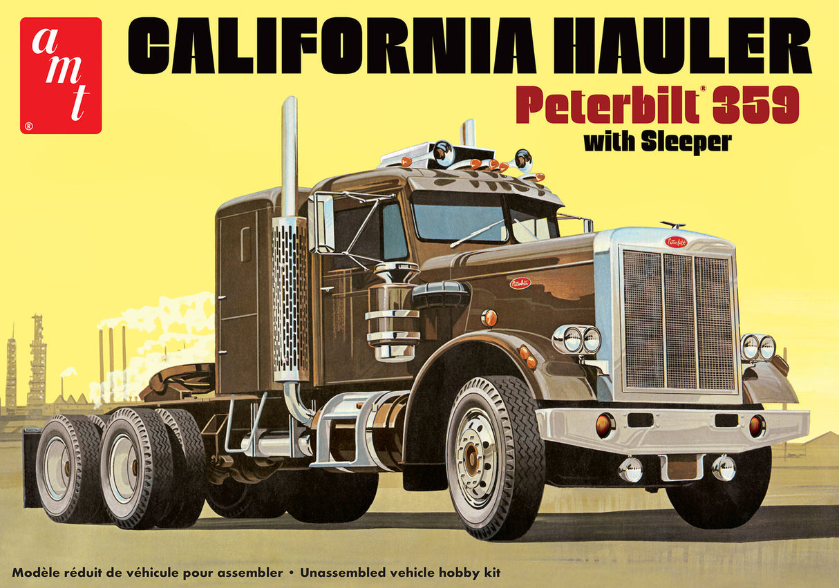 Peterbilt 359 California Hauler with Sleeper 1:25 Scale Model Kit | AMT1327 | AMT