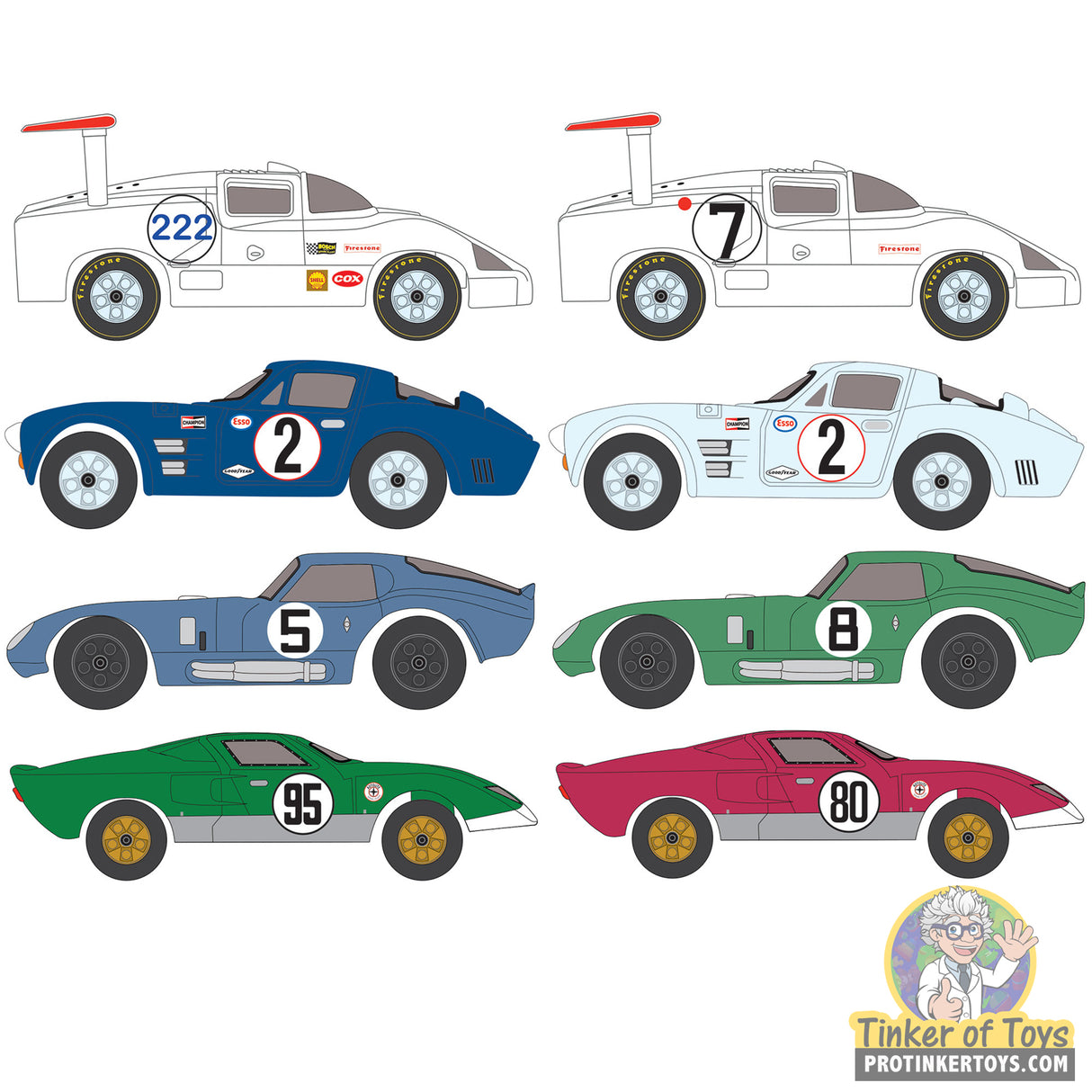 Thunderjet 2025 Release 1 GT Icons (All 8 Unopened) | SC415 | Auto World